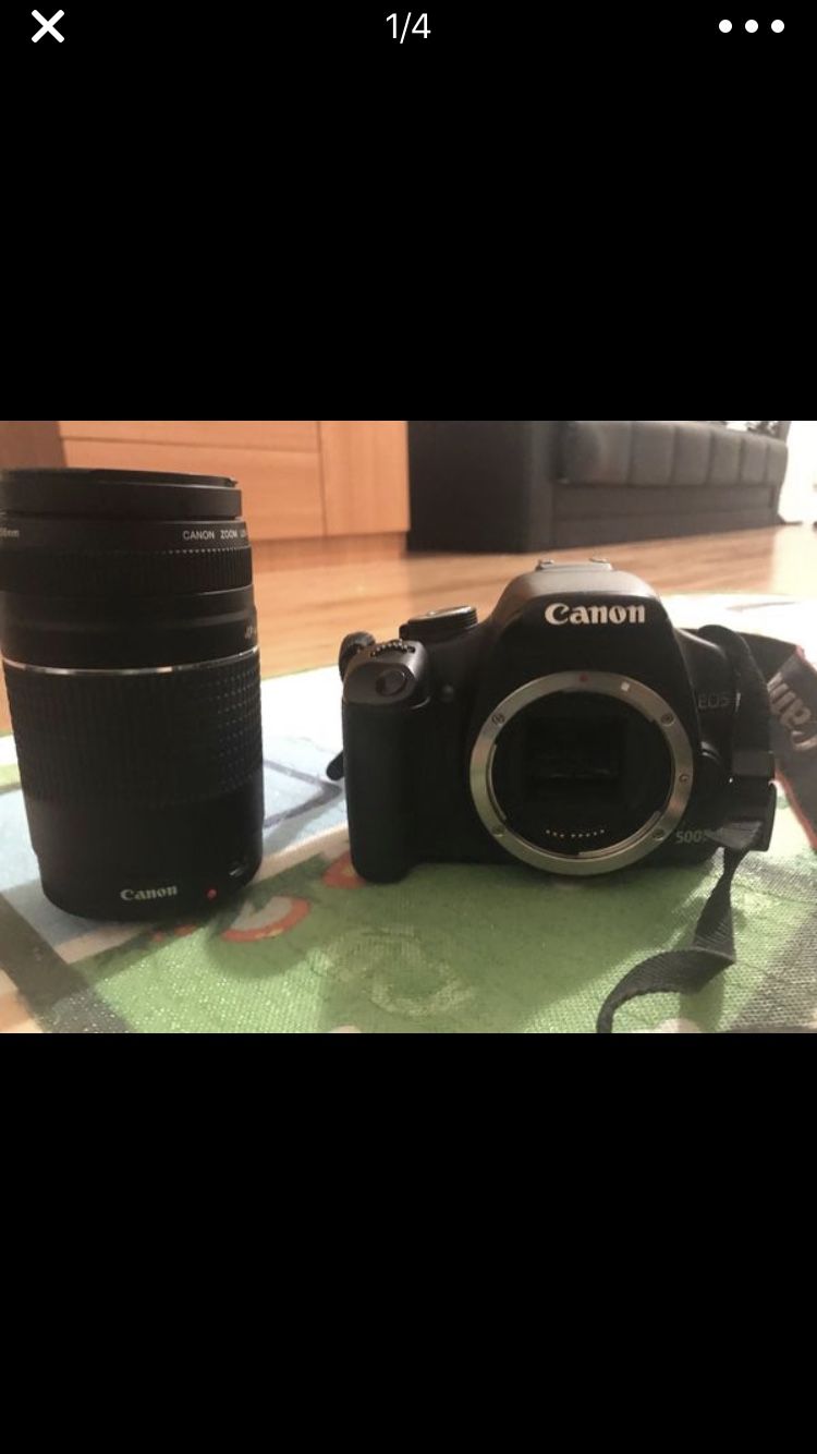 Canon 500D with 75-300mm canon lens