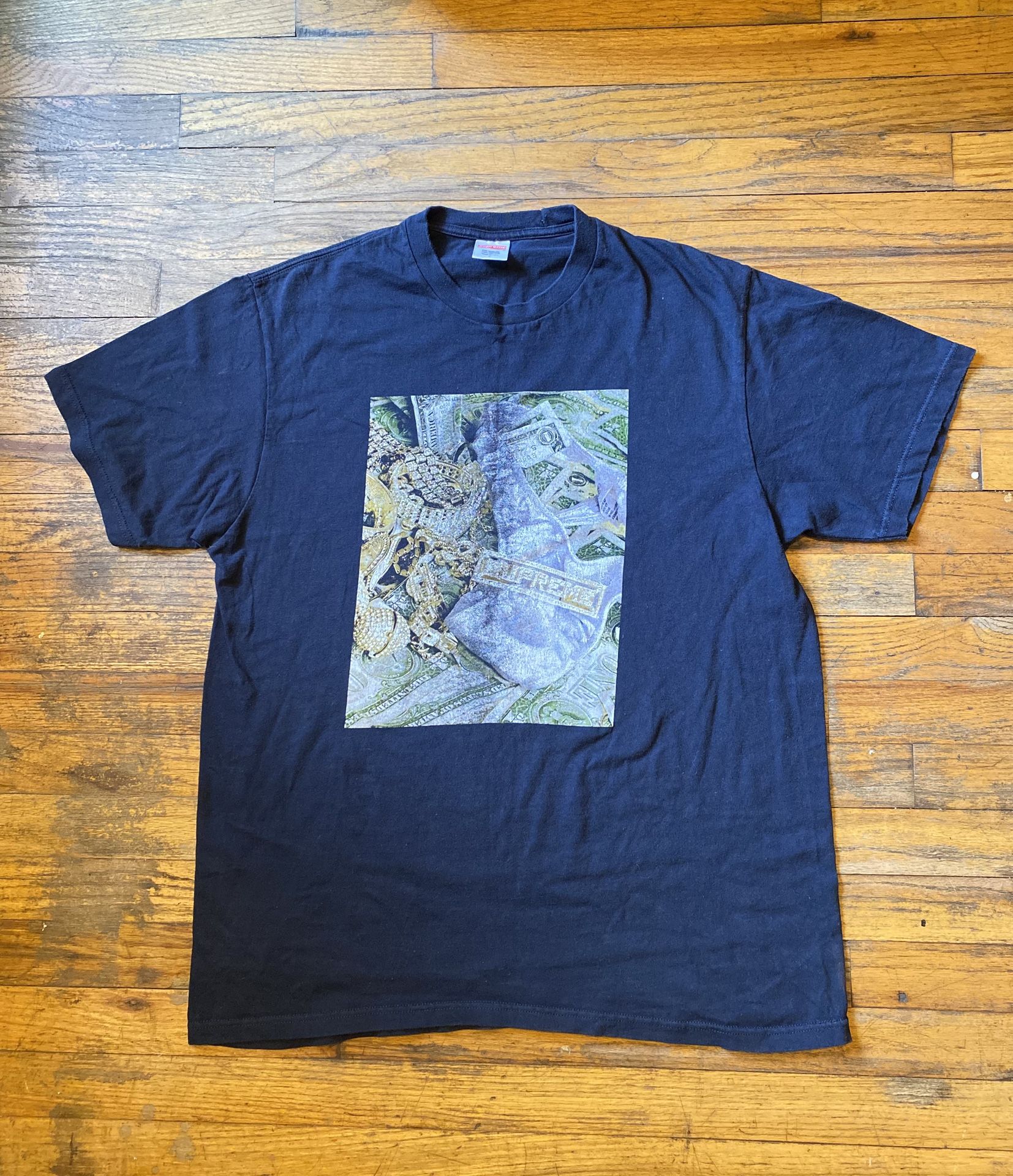 Supreme Bling Bling Money T Shirt Men’s L