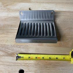 6” Stainless Kegerator Drip Tray W/ Drain - Homebrew