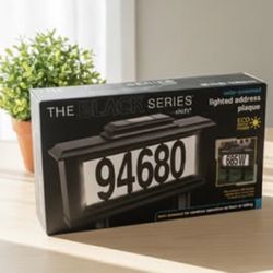 🔥 The Black Series by Shift – Solar LED Address Plaque – $25