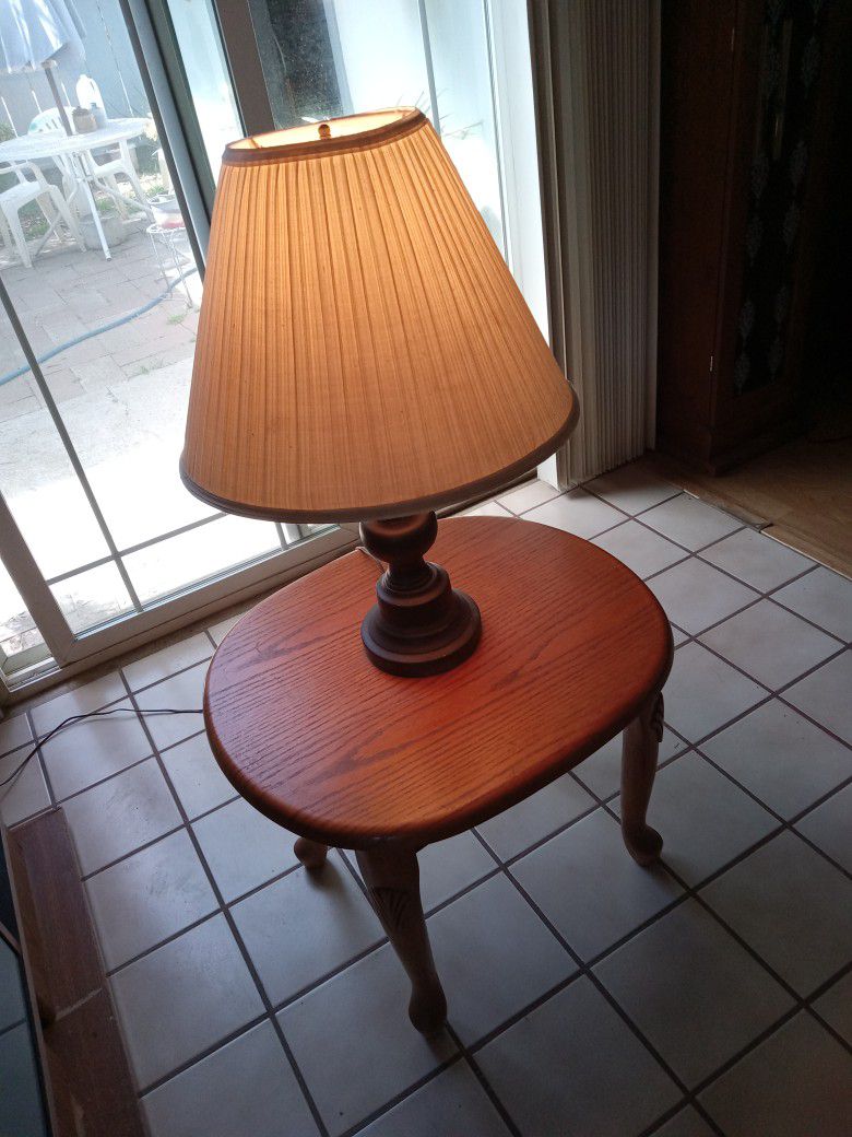 End Table  and Lamp