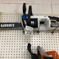 Hart Electric Chain Saw With Battery And Charger 