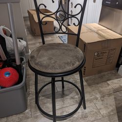 Three Chairs (2 Metal 1 Wood)