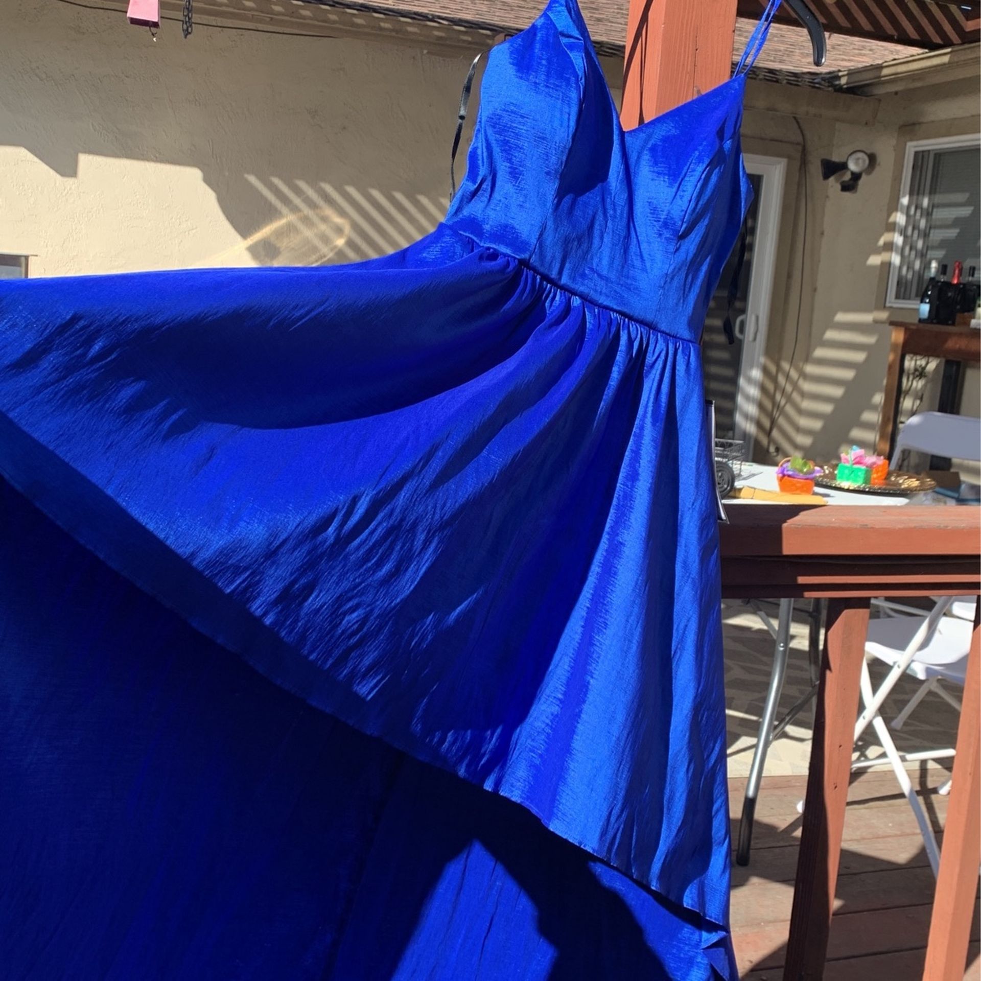 Royal Blue High-Low Dress