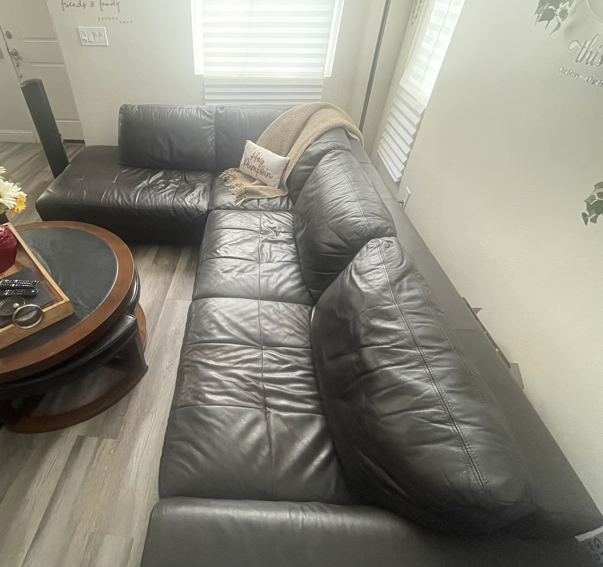 Leather Brown Sofa