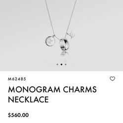 Louis Vuitton Monogram Charms Necklace 