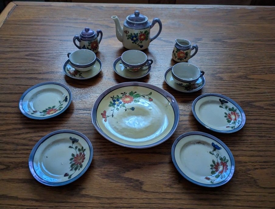 Vintage Toy Tea Set, Made In Japan