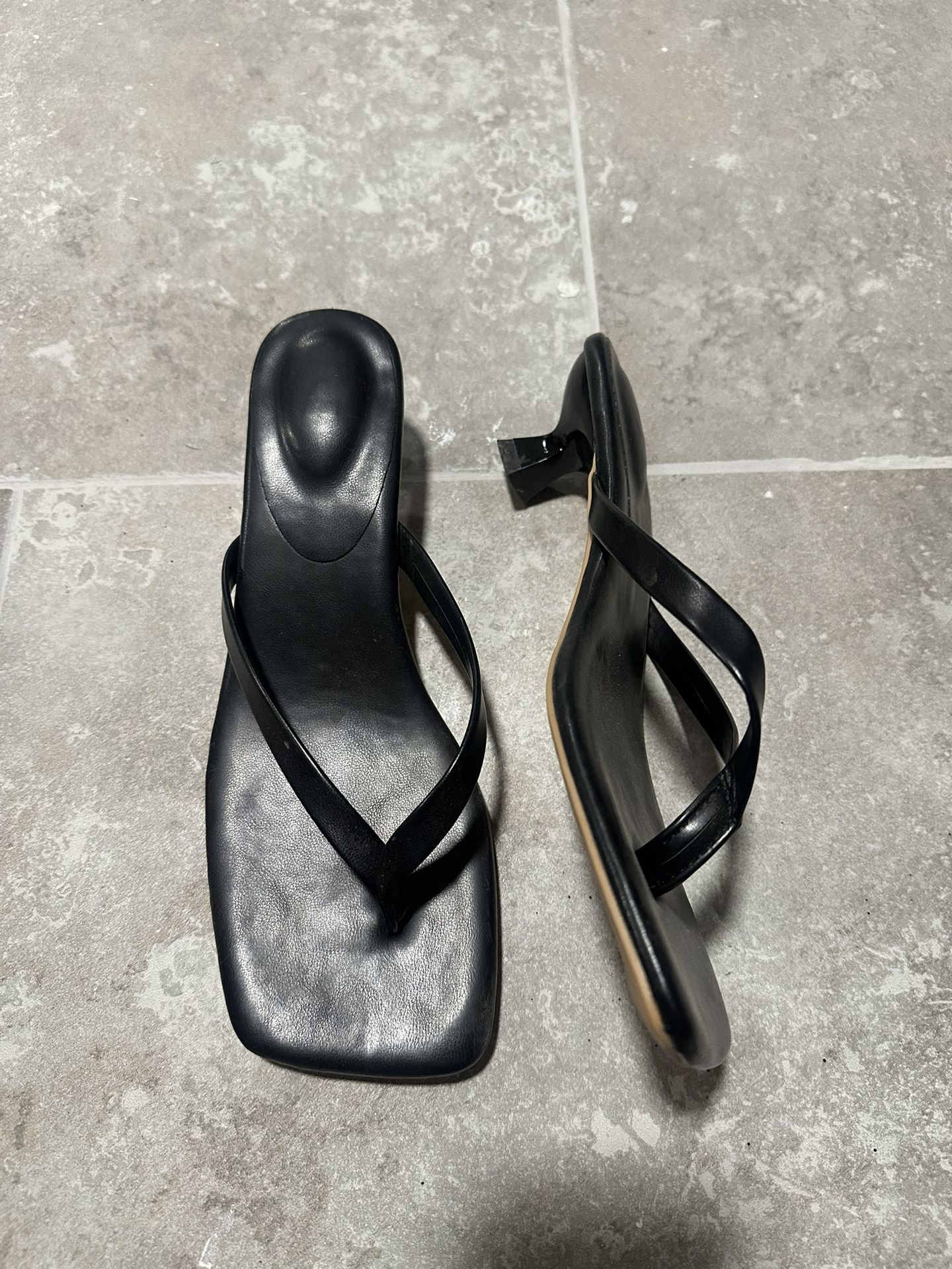 Thong Kitten Heel Sandals