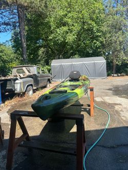 2 sit on top fishing kayaks