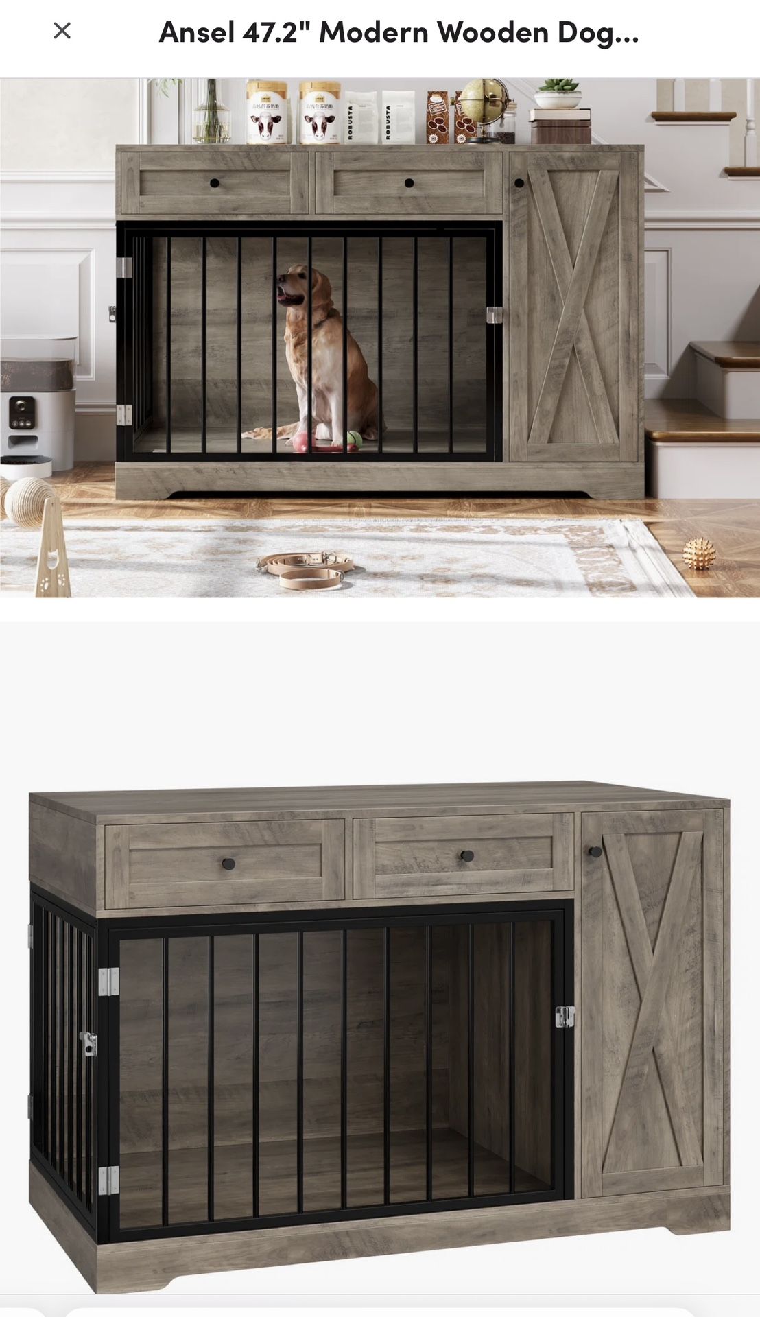 Wooden Dog Crate Furniture 