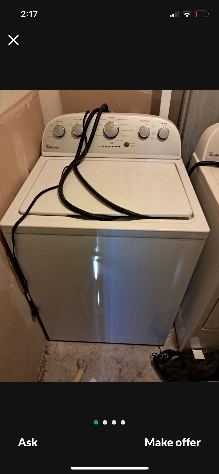 Whirlpool Washer And Dryer