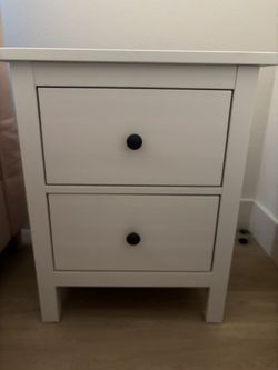 IKEA White 2-Drawer Nightstand Bedside Table