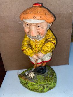 Vtg 1973 Prelude Creations Golfing Statue Chalkware Golf Happiness 20 Foot Gimme