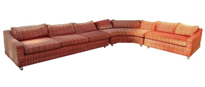vintage 3 piece sectional couch from the 1950s