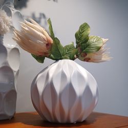 Decorative Vase.  About 10" W By 8" T
