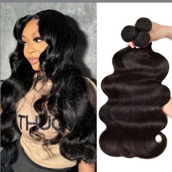 Body Wave 100% Unprocessed Brazilian Virgin Human Hair 3 Bundles (24 26 28) *NEW