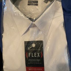 Brand New Van Heusen Flex Slim Fit Stretch Dress Shirt