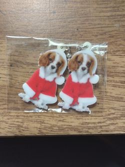 Christmas Dog Earrings