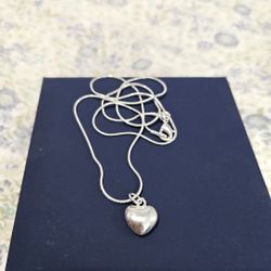 925 Silver Heart Necklace 