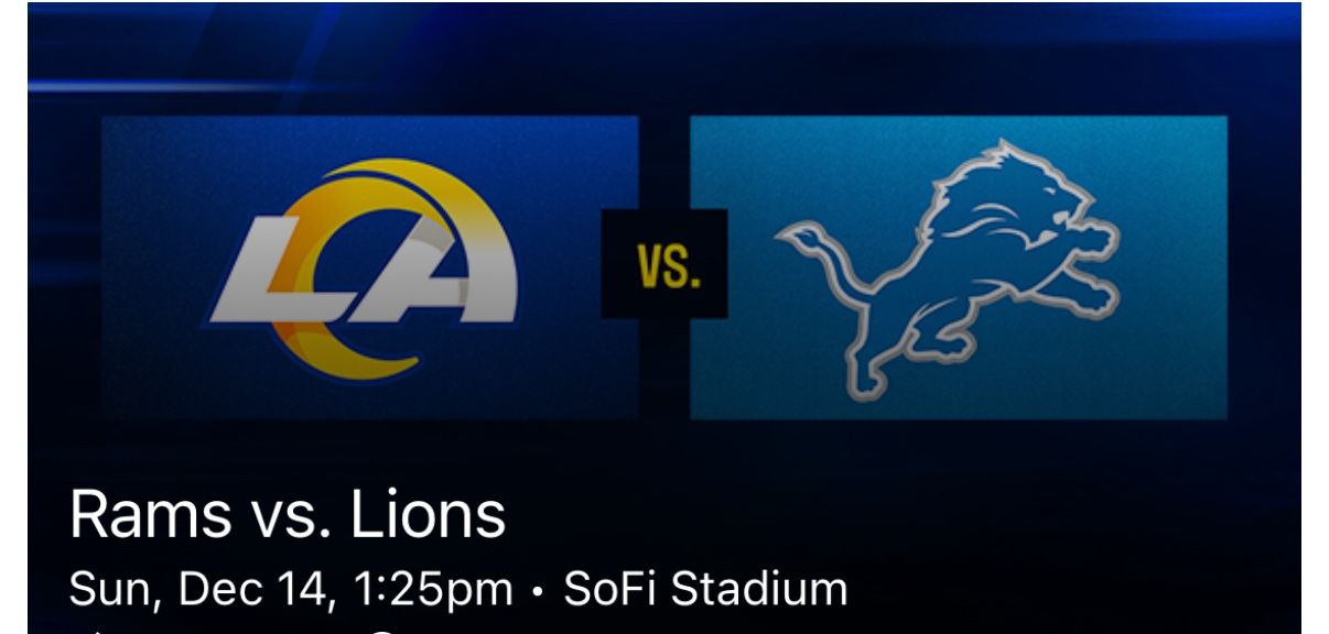 Rams Vs Lions Sec 227