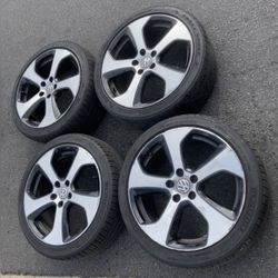 4 - 225/40zr18 5x4.41 5x112 Stock Vw Golf GTI Jetta Passat Audi Mercedes Wheels Rims Good Tires