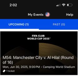 Manchester City Vs Al Hilal Club World Cup Match
