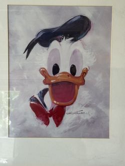 Art Print Head Portrait, Donald Duck