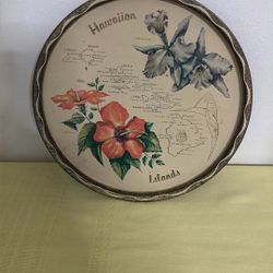 Hawaiian Islands Vintage Tray Metal