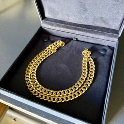 14KT Yellow Gold Fancy Curb Necklace – 47.3g | Made in Italy