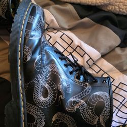 Dr. Martin snake print boots
