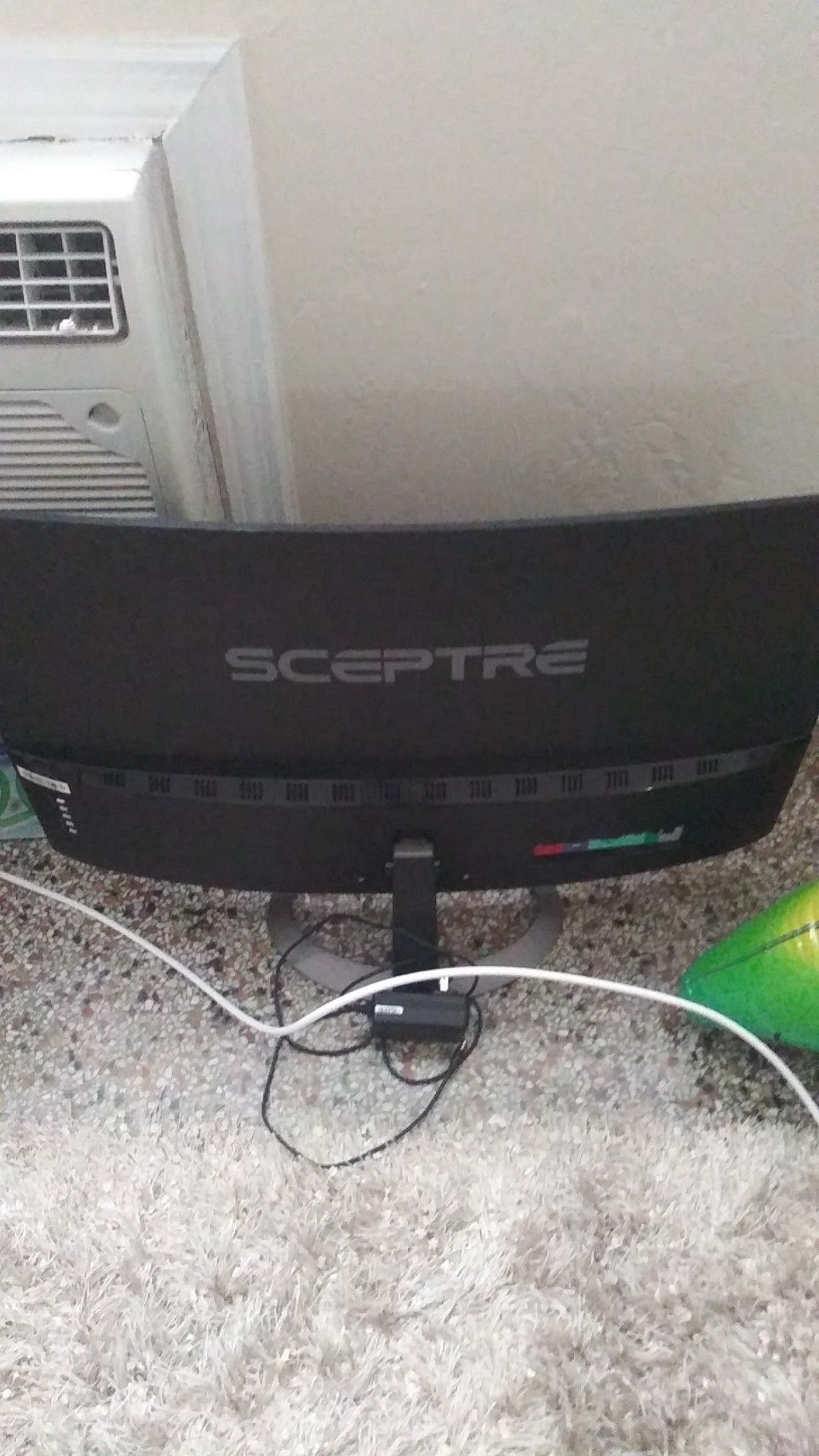 Sceptre 27" Curved 75hz monitor Broken Screen For Parts