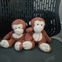2 MONKEY TY BABIES FOR $20