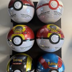 Poke Ball Tins Pokemon Cards TCG Sealed