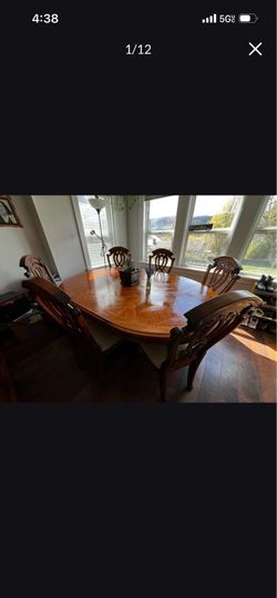 Vintage dining table + 6 chairs for sale NEED GONE ASAP!