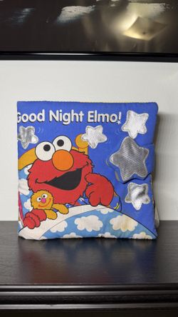 Y2K 2002 Good Night Elmo! Interactive Cloth Book