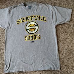 Seattle Sonics T-shirt Reebok Size Large