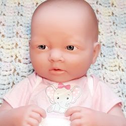 JC Toys / Berengruer La Newborn 14" Realistic Female Baby Doll