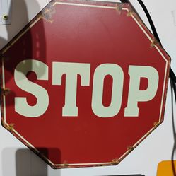Stop sign wall art