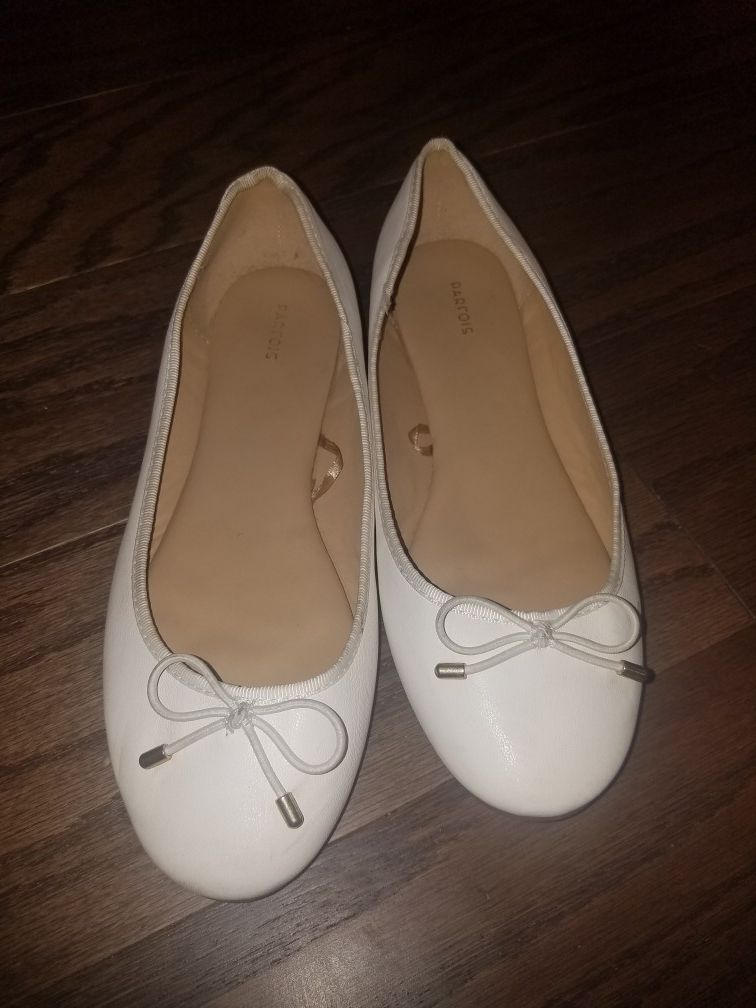 Parfois Ballerina Shoes Size 36 - White Flat Shoes