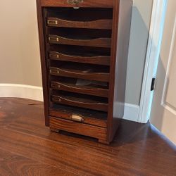 Roll Up Wood Cabinet