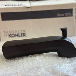 Kohler Wall Mount Bath Spout (black)