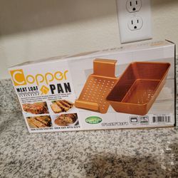 New In Box Copper Meatloaf Baking Pan