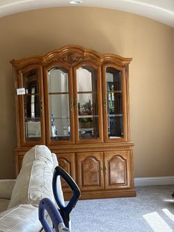 Wooden Glass Hutch
