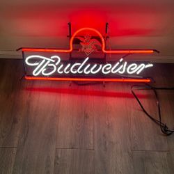 Budweiser neon sign