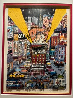 “Broadway Night” by Charles Fazzino