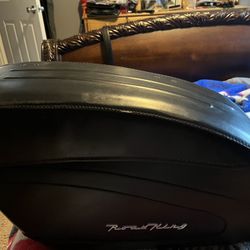 Black Hard leather Harley Davison Saddle Bacgs