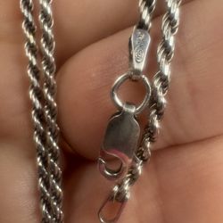 925 silver chain , 18 inch size 