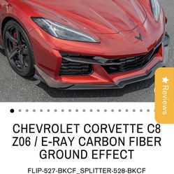 C8 Z06 Carbon Fiber Z07 Front Lip W/ Canards