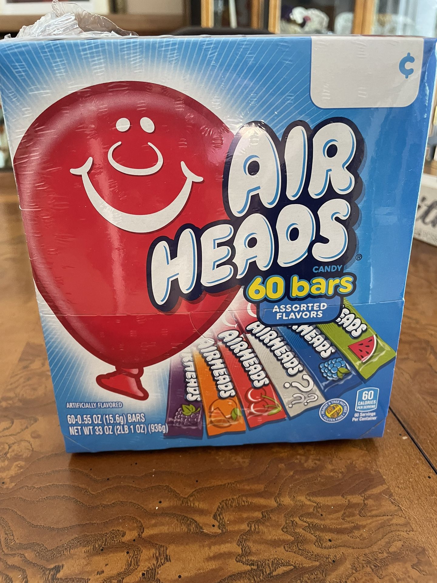 Air Heads 60 Ct Bars, 6 Flavors