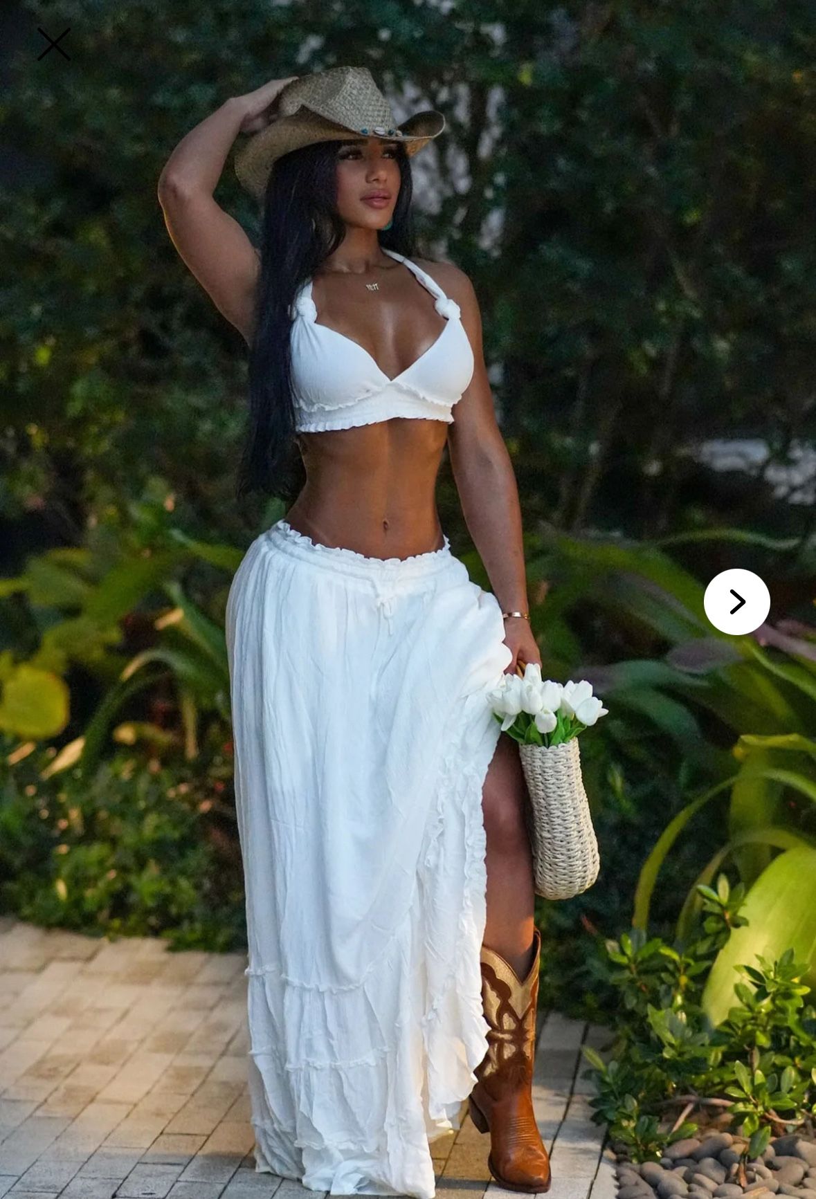 New Fashion nova Gorgeous 2 Pcs Skirt Set Large